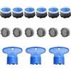 VEGCOO 15 Pezzi Aeratore Rubinetto M18.5, Filtri Rubinetti Lavandino Rompigetto Rubinetto Cucina Plastica, Aeratori per Rubinetto per Bagno (Blu, 18.5)