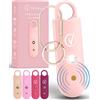 Vantamo Allarme Personale Antiaggressione per Autodifesa Donna Con Doppio 130dB Altoparlante, Kit Autodifesa Femminile Con Luce Luminosa Stroboscopica e Indicatore Di Carica Della Batteria