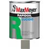 Max Meyer Rapidoil, Smalto Lucido Universale per Ferro e Legno, Resistente agli Agenti Atmosferici, Buon Potere Coprente, Multisupporto, 13-16 mq/l (Alluminio RAL 9006, 0,75 Litri)