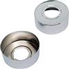 ZLYY Set di 4 coperchi decorativi per rubinetto circolare, in acciaio inox, 25 mm, rosette adattatore angolare rubinetto, coperchio per tubo piastra flangiata per tubo da 1,9 cm