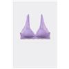 Tezenis Reggiseno Triangolo In Pizzo Riciclato Havana Donna Viola