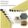 NONE 1 pz Tubo In Ottone Diametro 2/3/4/5/6/7/8/9/10/12/14/16/18/20/23/25mm Lunghezza 200mm/300mm/500mm Tubo Rotondo Senza Soluzione di Continuità