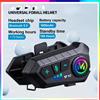 NONE Y10 Auricolare per casco moto Bluetooth 1000Mah Riduzione del rumore Auricolare per moto impermeabile vivavoce wireless