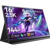 UPERFECT 2K 144Hz Monitor da gioco Display portatile da 16 "100% sRGB con schermo HDMI USB C per PS5 Steam Deck Switch XBOX PC portatile