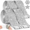 NONE 1 rotolo di strisce autoadesive con strass, nastro in argento, nastro con diamanti, artigianato, specchio fai da te, vestito per auto, regalo, festa, decorazione della casa
