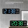 WOKLOK Orologio da parete digitale grande da 9 pollici Alimentato tramite USB TEMP Umidità Settimetro automatico DST Orologio da tavolo Sveglia elettronica a LED 12/24 ore
