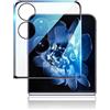 ACCKYJM Per Xiaomi Mi Mix Flip 3D Proteggi schermo in vetro temperato curvo per XIAOMI MIX FLIP MixFlip Pellicola protettiva trasparente a copertura totale