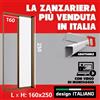 NONE Zanzariera a Rullo Laterale 160 x 250 Bronzo Fai da Te Kit Riducibile su Misura, per Porte Finestra