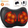 KEMOKO Cuscino elettrico per massaggio al collo Massaggiatore cervicale Vita Schiena Spalla Shiatsu Cuscino riscaldante impastato Rilassamento multifunzionale