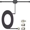AOKIN Antenna radio FM Antenna FM F-Head per corno di pecora per auto Stazione radio TV FM 75 ohm F Testa femmina a TV3.5 Mono