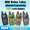 Baofeng UV 5R Mini Walkie Talkie Frequenza di programmazione Bluetooth Doppia banda PTT Tipo-C AM/FM Ham Radio bidirezionale per escursionismo Caccia