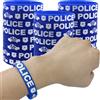 NONE 5-50 pezzi Bomboniere della polizia Braccialetti di gomma Dolci Borse Stuffers Braccialetti in silicone estensibili Decorazioni per feste di compleanno della polizia