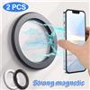 NONE Per Magsafe Forte anello magnetico Supporto per telefono Supporti Magnete adesivo Supporto per telefono cellulare da parete Supporto per cruscotto per auto per iPhone 15 14