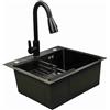 NONE Lavello da cucina sottopiano Tecnologia facile da pulire Lavabo da cucina in acciaio inossidabile con rubinetto per lavare le verdure