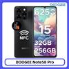DOOGEE Note58 Pro Smartphone 32GB 256GB 6.75 "HD+ 90Hz 6250mAh Batteria grande Fotocamera da 16MP Impronte digitali Android15 NFC Cellulare