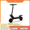 FREEBOY Monopattino Elettrico H6 con Motore 2400W, Batteria 48V21AH, Doppi Ammortizzatori a Molla, Doppi Freni a Disco, Pneumatici da 11 Pollici