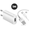 TAQKRED Adattatore di alimentazione per caricatore da muro USB con spina UE 5V 1A Porta USB singola con cavo di tipo C per telefono cellulare