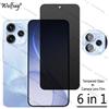 Wolfsay Protezione dello schermo privacy per Oppo Reno 15 Vetro temperato anti-spia per Oppo Reno 15 Vetro fotocamera globale per Oppo Reno 15 Vetro
