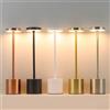 NONE Lampada da tavolo classica a LED Luce notturna ricaricabile tramite USB Lampada da scrivania touch con regolazione continua Lampada da comodino a 3 colori Decorazione dell'hotel