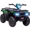 HOMCOM Quad Elettrico 12V per Bambini, Auto Elettrica per Bambini, Doppio Motore, Velocità 2-4 km/h, Fari e Musica, Guida in Avanti