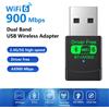 Adattatore USB WiFi 6 Bluetooth 5.4 AX900 2in1, Dongle Dual Band 2.4G & 5GHz, Ricevitore Wireless USB per Rete WLAN