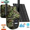 Wonsdar Telecamera 4G con SIM e Alimentazione Solare per Esterni, Rilevamento PIR, Mimetica, Sorveglianza HD con Visione Notturna, App Ubox
