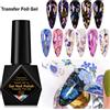 Four Lily Smalto Gel per Unghie con Lamina Transfer 10ml, Semi-Permanente, Adesivo per Unghie, Colla per Unghie, Gel UV LED Rimovibile, Forniture per Unghie