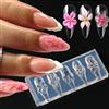 NONE Stampo in Silicone 3D per Unghie a Forma di Fiore, Petali di Giglio e Ibisco, Stencil per Gel Polish per Decorazioni Manicure Primavera Estate