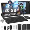 URAO Tablet Android 15 URAO da 10 Pollici, 30GB RAM, 128GB ROM Espandibile a 1TB, Batteria 6200mAh, Certificato GMS, Widevine L1, Doppia Fotocamera, WiFi 6, Set PC PAD