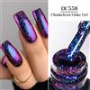 Mtssii Smalto gel per unghie con glitter camaleontici da 7 ml, effetto aurora laser, semipermanente, ibrido, rimovibile con immersione, gel UV per manicure