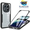 CYYWN Per Redmi Note 15 Pro + Protezione Schermo 360 Full Body, Custodia Trasparente Antiurto per Redmi Note 15 Pro e Note 15