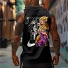 Bandai Canotta Sportiva Estiva da Uomo in Cotone con Stampa Anime Dragon Ball Goku, Modello Largo e Casual