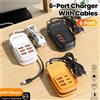 olaf Caricatore a 6 porte 1m USB+Type-C PD con ricarica rapida e cavo Type-C per iPhone, Xiaomi, Samsung, Huawei, POCO e altri cellulari