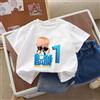 Bandai T-shirt Cute Baby Boss numero 1-10, alla moda, a maniche corte, estiva, per compleanno, per ragazzi, abbigliamento casual da esterno, magliette Kawaii