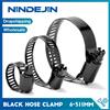 NINDEJIN Morsetto per tubo regolabile a vite senza fine nero 6-311mm in acciaio inossidabile 304 placcato nero, morsetto per tubo radiatore, morsetti per tubi carburante per impianti idraulici