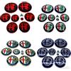 Alfa·Romeo Set di 9 Adesivi con Logo Emblema per Coprimozzo Auto Alfa Romeo, 40mm 50mm 56mm 60mm 74mm 90mm, per Brera GT Spider Giulietta Stelvio
