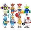 Potdemiel 8 Pezzi Action Figure Disney Toy Story, Mini Blocchi da Costruzione per Bambini, Personaggi Anime Jessie Woody BUZZ, Regali per Ragazzi e Ragazze