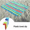 NONE Clip per asciugamani da spiaggia (4 pezzi/confezione), clip per tappetini da campeggio, mollette per vestiti da esterno, fermagli per lenzuola, morsetti per asciugamani da spiaggia