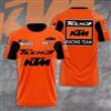 KTM（运动及娱乐） T-shirt KTM Tech3 Racing Team, da uomo, traspirante, ad asciugatura rapida, abbigliamento da moto fuoristrada, top sportivo