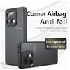 DIXSG Custodia antiurto per Realme 16 Pro Plus, effetto pelle smerigliata, leggera, con cornice in TPU, cover traslucida in plastica, Fundas