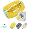 OLOEY Fluffy Fiber 360 ° Sacchetto per Lavaggio Scarpe con Chiusura a Cerniera, Riutilizzabile, Resistente, Lavabile in Lavatrice