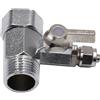 NONE Adattatore per Tubi da 1/4'' e 1/2'', Valvola a Sfera per Filtro Acqua, Sistema di Osmosi Inversa per Purificatore d'Acqua