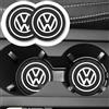 VOLKSWAGEN Nuovo set di 2 tappetini antiscivolo in gel di silice per portabicchieri auto, per VW Volkswagen Jetta Polo Touran Golf Passat, accessori auto.