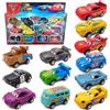 Disney Nuova Serie Disney Pixar Cars 3 Rebound Cars, 12 Pezzi, Modellini Auto in Plastica di Lightning McQueen e Jackson Storm, Confezione Regalo Boutique @