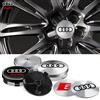 Audi 4 adesivi per mozzo ruota auto da 56/60/65 mm, coprimozzi da 60/63/68 mm per AUDI RS A3 A4 B8 A1 A5 A6 A7 Q3 Q5 Q7