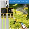 NONE Timer Irrigazione Smart WiFi Solare con 1/2/4 Uscite, Sistema di Irrigazione Programmabile per Giardino Esterno con Ritardo Pioggia