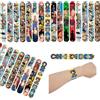Bandai 12/24/36 Pezzi Braccialetti a scatto One Piece Luffy, molto venduti, ideali come regali per feste di compleanno e premi scolastici