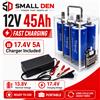 SMALL DEN Batteria al Titanato di Litio Yinlong 2.3V 45Ah e 12V 45Ah 66160 LTO per Avviamento Auto 13.8V Portatile con Custodia Trasparente Fai-da-te + Caricabatterie 5A Disponibile in Magazzino UE