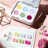 LIMEGIRL Gel per Unghie Sfumato a 6 Colori, Design per Nail Art Fai-da-Te, Gel Sfumato con Effetto Cuscino d'Aria per Stampa e Decorazione Unghie