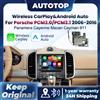 AUTOTOP Modulo Wireless CarPlay Android Auto per Porsche Boxster 911 Macan Cayman Cayenne Panamera PCM 3.0 PCM 3.1 2006-2016 con Interfaccia BT MirrorLink Airplay